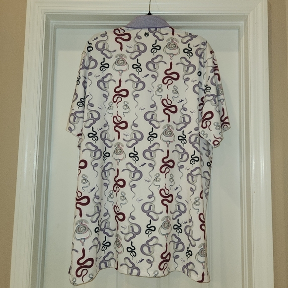 Greyson Golf Polo Snake Print Size XL - Picture 2 of 4